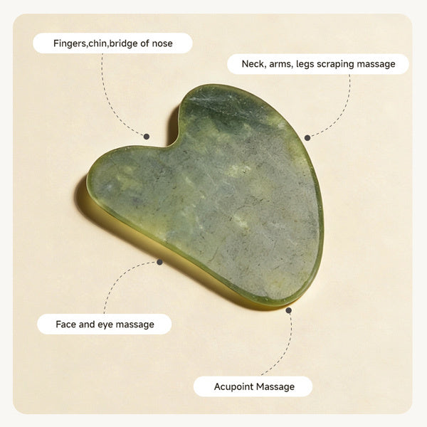 Livingandhome gua sha jade roller set facial massage, imported from the UK