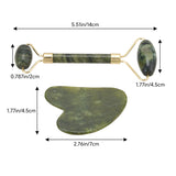 Livingandhome gua sha jade roller set facial massage, imported from the UK