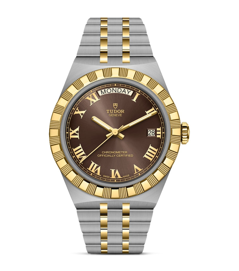TUDOR Royal stainless steel and yellow gold watch 40mm (British brand)