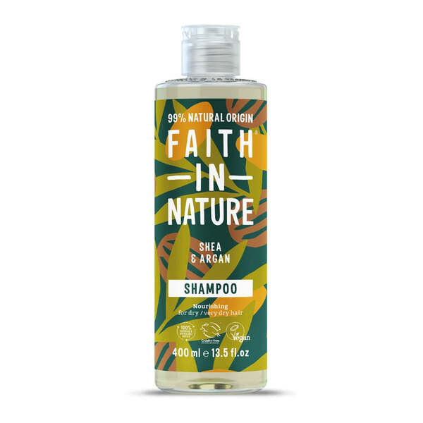 Faith In Nature Shea & Argan shampoo 400ml (British brand)