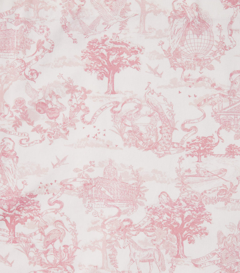Harrods Cotton Embroidered Toile de Jouy tablecloth 160cm x 240cm, UK version