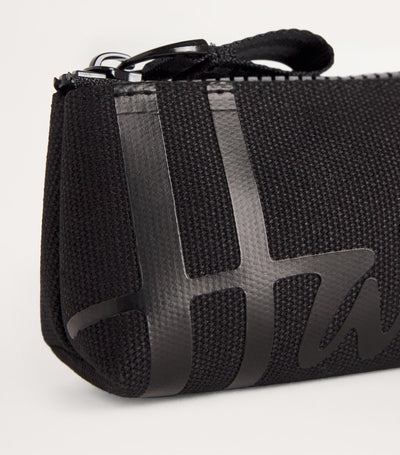 Harrods Barrel-Shaped Cotton Pencil Case with Logo and Zip, 20x5x8cm- Buy online at McGrocer