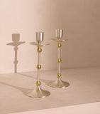 Soho Home medium silver-plated Cilia candlestick holder 25cm (British brand)