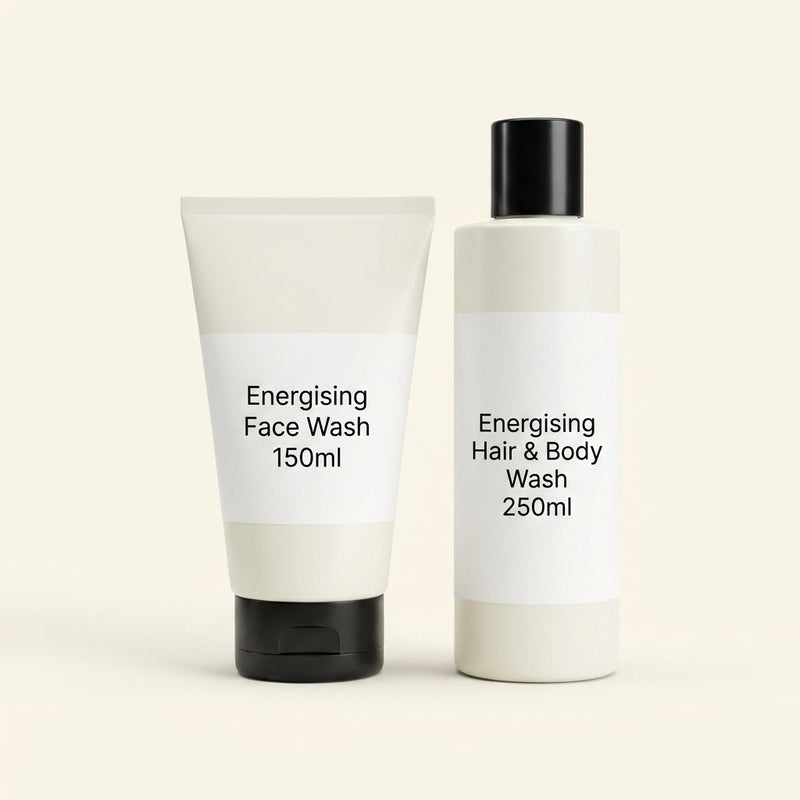 No7 Men energising face wash and hair & bodywash bundle (British brand)