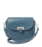 Aspinal of London Portobello croc-embossed leather cross-body bag, imported from the UK