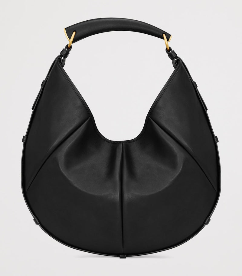 Saint Laurent Mombasa shoulder bag medium calfskin leather, imported from the UK