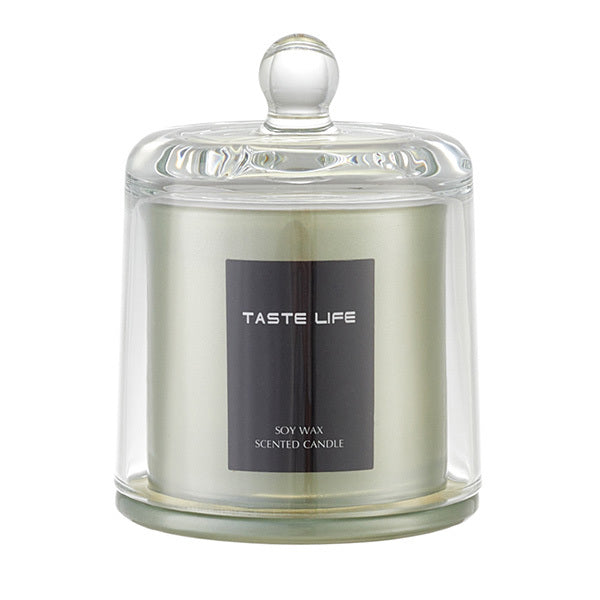 Livingandhome scented candle Lime Basil and Citrus 150g - British product