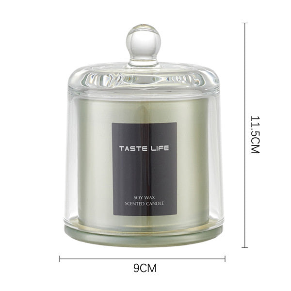 Livingandhome scented candle Lime Basil and Citrus 150g - British product