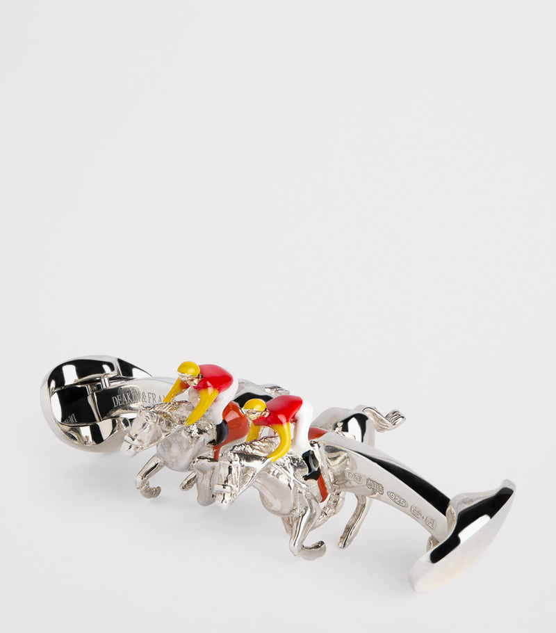 Deakin & Francis horse and jockey cufflinks, imported from the UK