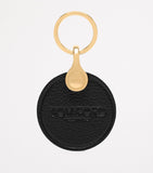 Tom Ford leather logo disk keyring - British product
