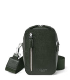 Aspinal of London leather Reporter North South cross-body bag, imported from the UK