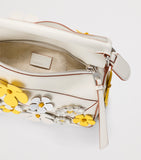 LOEWE Puzzle bag small daisy-embellished - British product