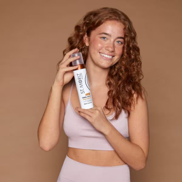 St Moriz advanced colour correcting tanning mousse Light (British brand)