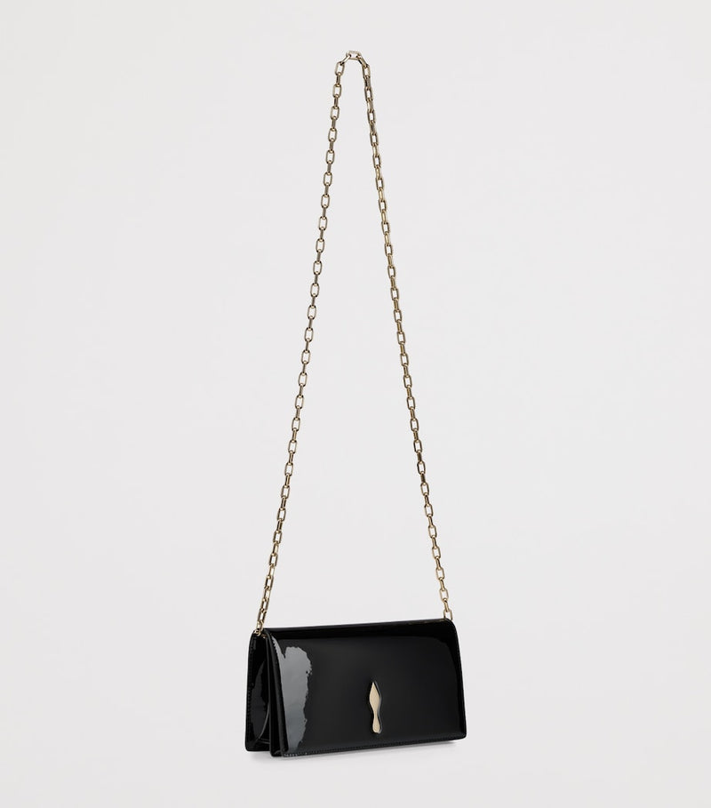 Christian Louboutin Bettina patent leather clutch bag (British brand)