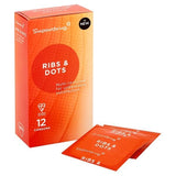 Superdrug Ribs & Dots Condoms 12s GOODS Superdrug