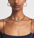 Alexis Bittar small gold-plated Solanales crystal twist earrings - British product