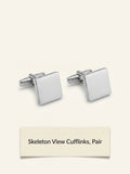 Cartier palladium-plated sterling silver cufflinks with screw detail (British brand)