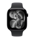 Apple smartwatch Jet Black with Black Sport Band 46mm - British product