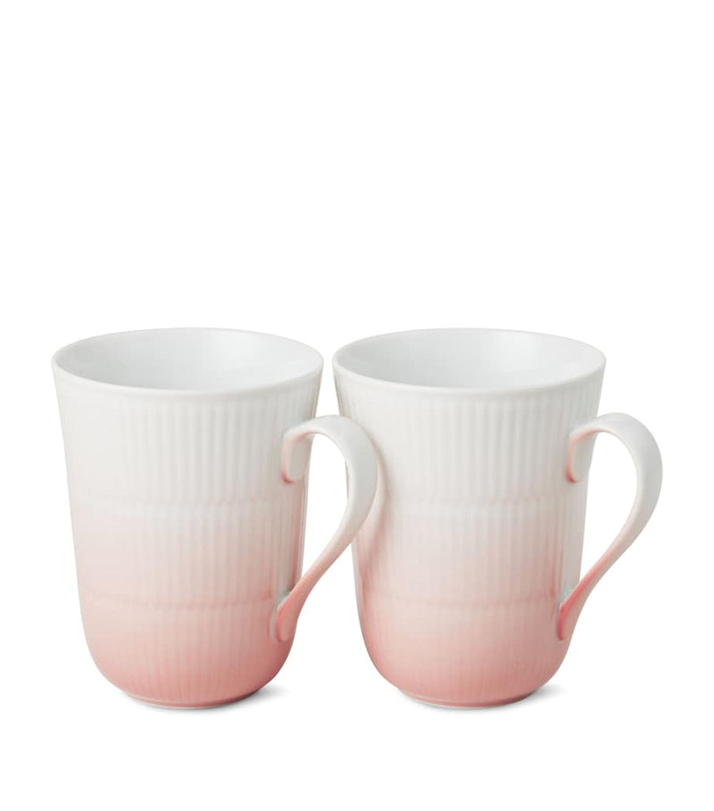 Royal Copenhagen Iris porcelain mug set (British brand)