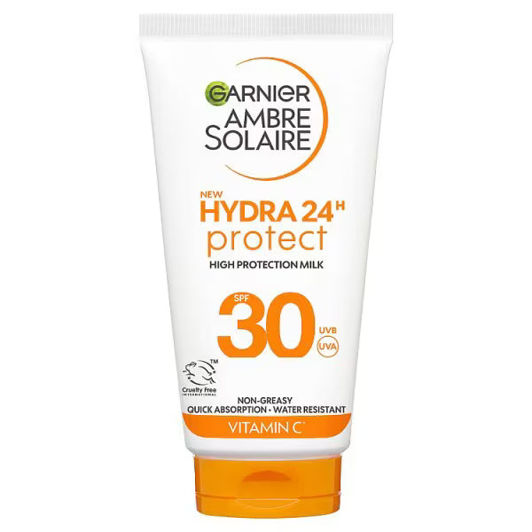 Garnier Ambre Solaire Hydra 24 SPF 30 Mini Sun Cream, UK version