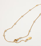 Valentino Garavani VLogo crystal-embellished necklace 35.5-42.5cm - British product