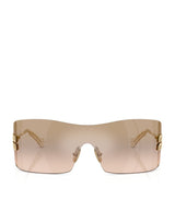 Harrods Miu Miu Rimless Shield Sunglasses- Buy online at McGrocer