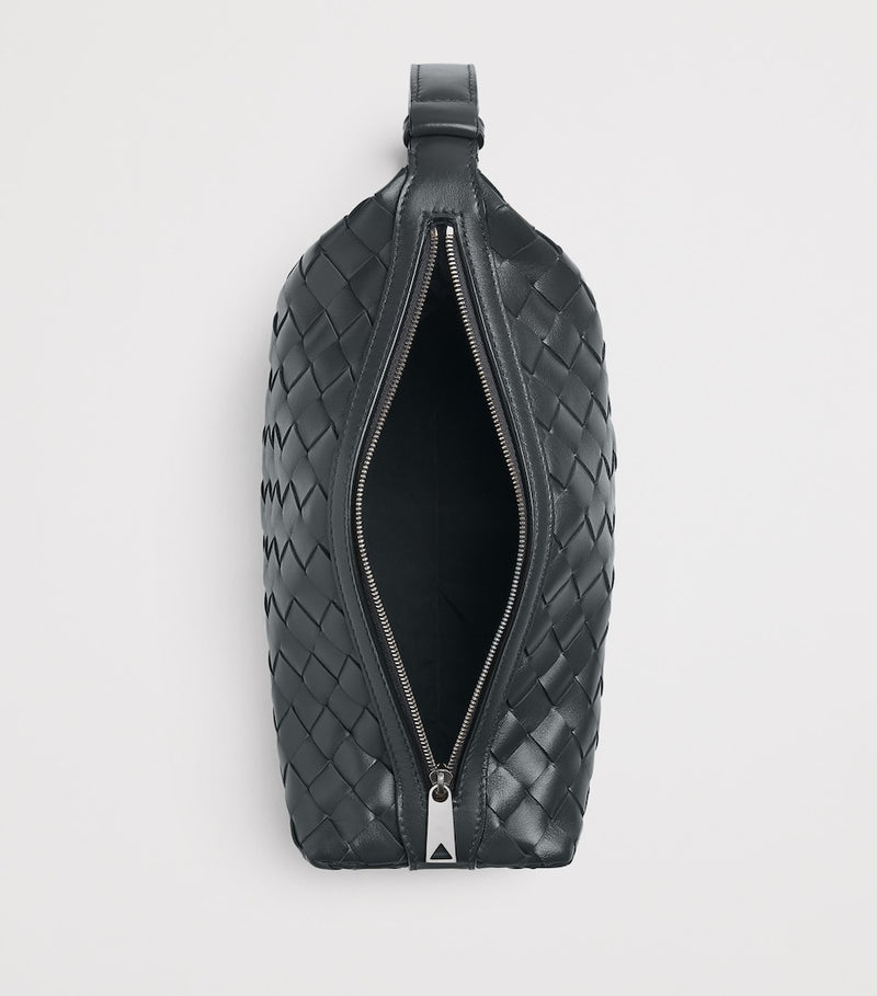 Bottega Veneta Intrecciato Wallace leather pouch, imported from the UK