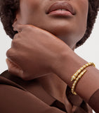 Bvlgari Serpenti Viper yellow gold diamond bracelet (British brand)