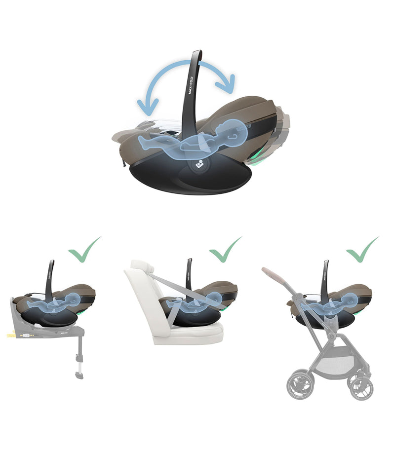 Maxi-Cosi Pebble 360 Pro2 car seat, imported from the UK