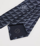 Giorgio Armani silk arrow jacquard tie, UK version