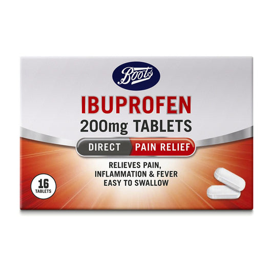 Boots Ibuprofen 200mg Tablets - 16 Tablets Health Care Boots   
