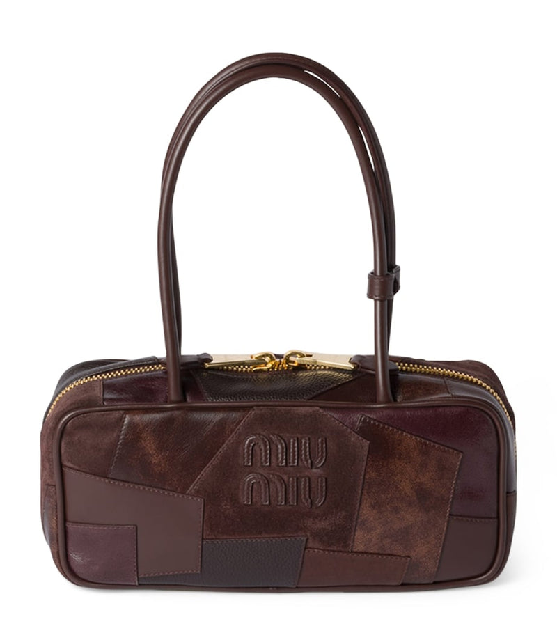 Miu Miu leather Beau patchwork top-handle bag, UK version