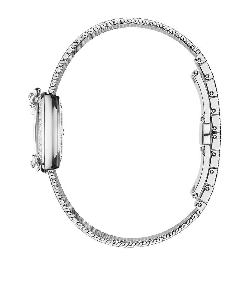 Chaumet Hortensia stainless steel diamond watch 28mm, UK version