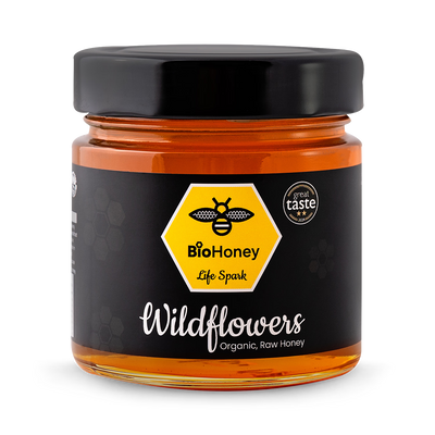 Holland & Barrett BioHoney Organic Raw Honey Wildflowers 300g- Buy online at McGrocer