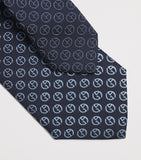 Giorgio Armani silk jacquard monogram tie 7cm - British product