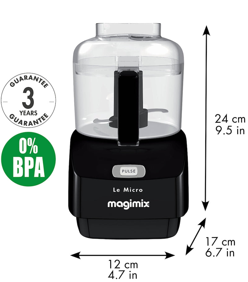 Magimix mini chopper with 0.8L capacity, imported from the UK