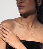 Messika My Twin rose gold diamond necklace - British product