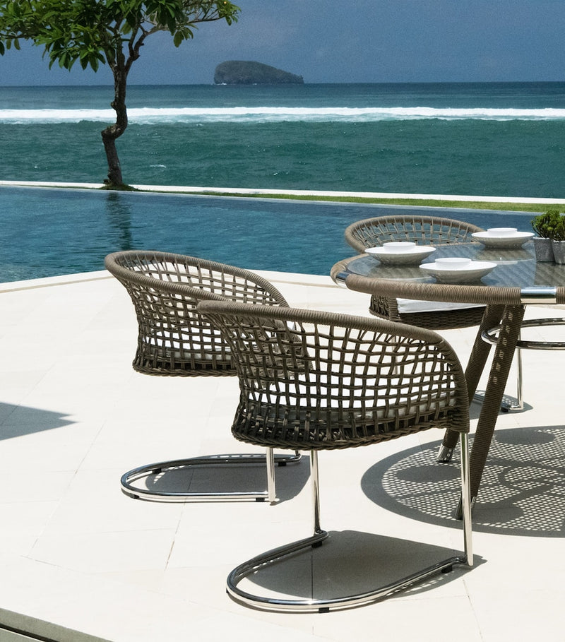 Indian Ocean Marina curved outdoor chair, UK version