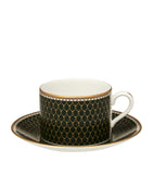 Halcyon Days Antler Trellis teacup and saucer, UK version