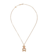 Harrods Chopard Happy Diamonds Teddy Necklace in 18kt Rose Gold with Diamonds- Buy online at McGrocer