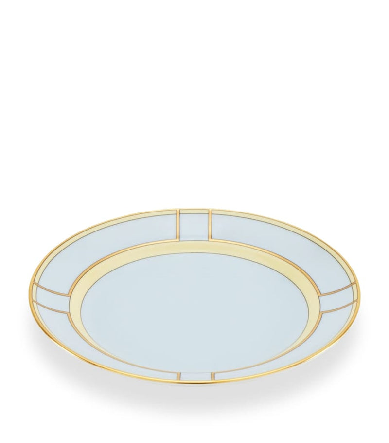 Ginori 1735 Colonna Diva Celeste porcelain dessert plate 20cm (British brand)