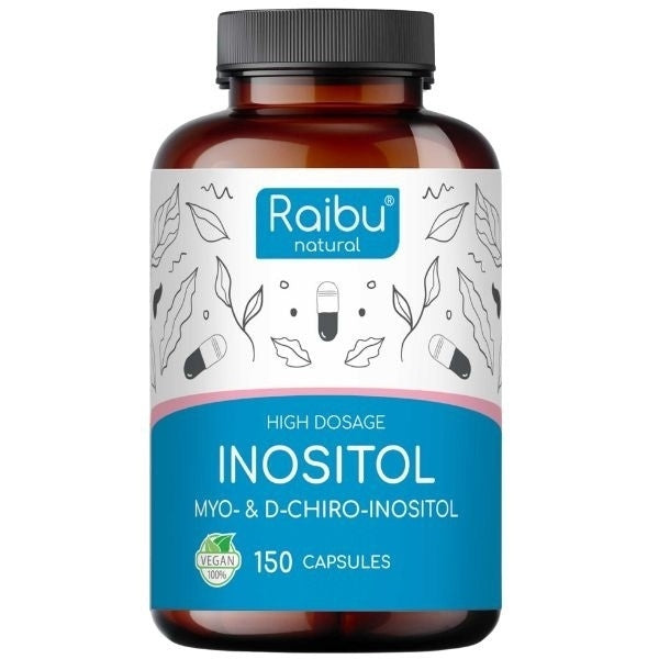 RAIBU Myo Inositol and D-Chiro supplement 150 capsules - British product