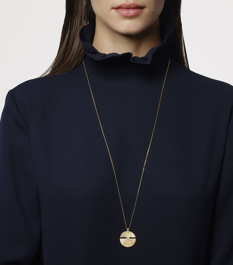 Chaumet Jeux de Liens Harmony pendant necklace 18kt gold diamonds - British product