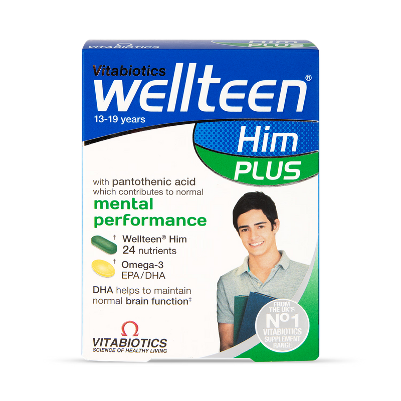 Vitabiotics Wellteen Him Plus multivitamin 56 tablets (British brand)