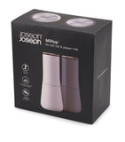 Joseph Joseph Milltop salt and pepper mills, UK version