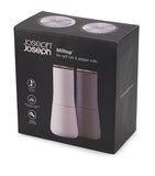 Joseph Joseph Milltop salt and pepper mills, UK version