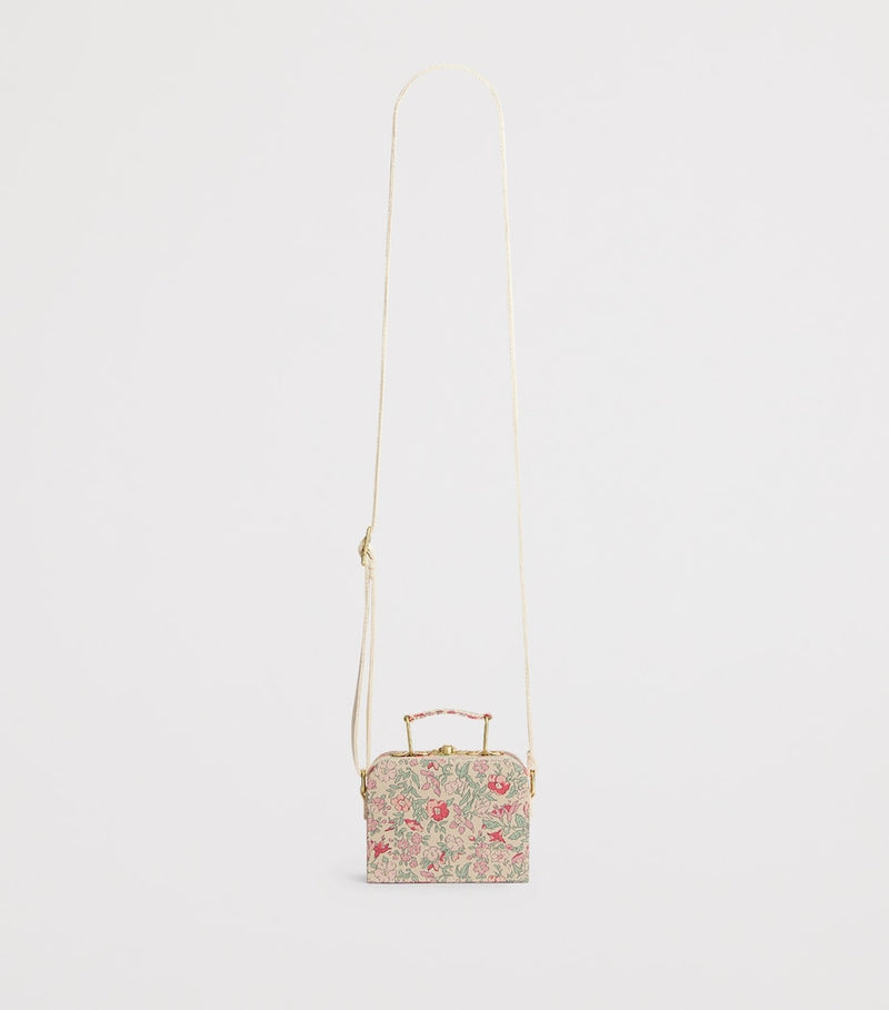 Bonpoint vanity case cross-body bag Liberty print cherry motif (British brand)