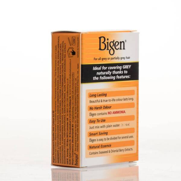 Bigen Permanent Powder Hair Colour Oriental Black - British product