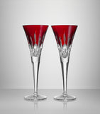 Waterford Lismore crystal champagne flutes set of 2 170ml (British brand)