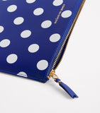 Comme des Garçons Wallet leather polka-dot zipped pouch (British brand)